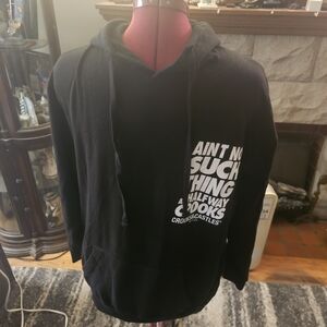 Crooks & Castles Black Hoodie with White Graphics